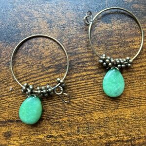 Teal earings